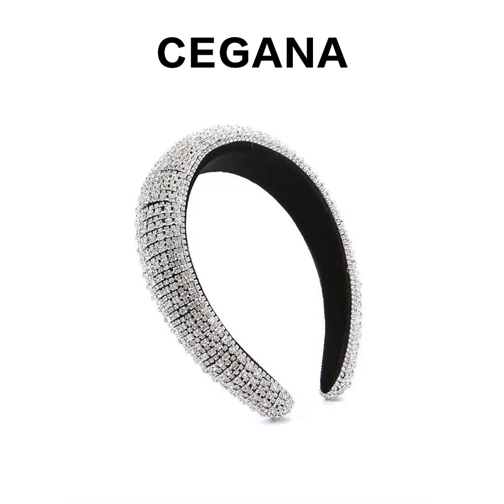 CEGANA【财阀千金】miu风闪钻超强氛围感高颅顶发箍简约轻奢首饰