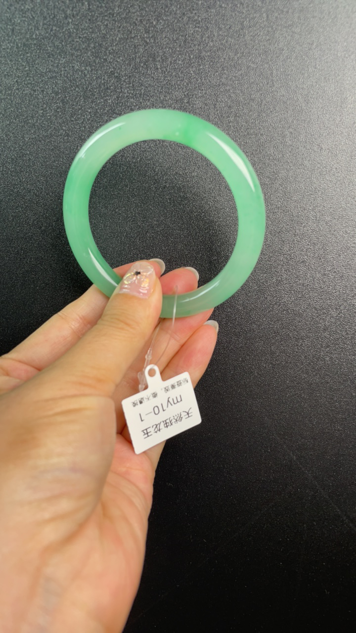 天然独龙玉飘花手镯