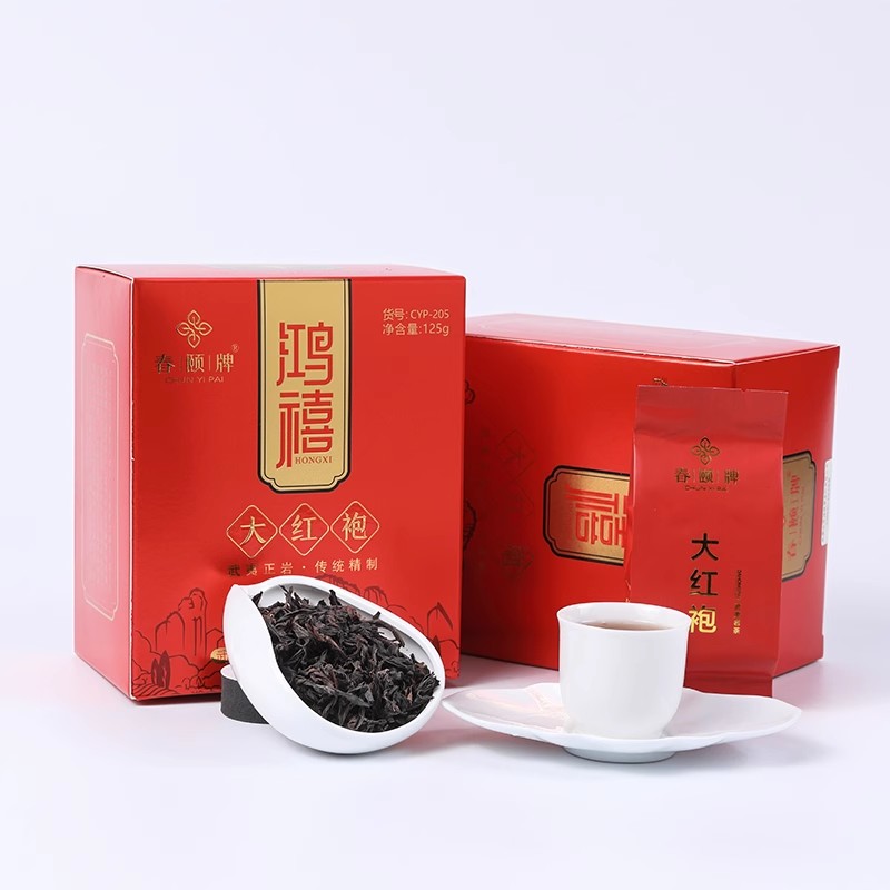 春頣牌鸿禧大红袍 武夷岩茶春茶礼盒装125克/盒