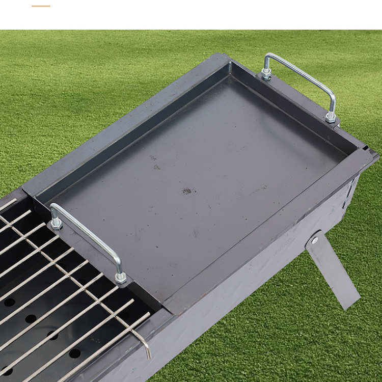 烧烤煎盘家用加厚高碳钢烧烤煎盘可移动携带便利无涂层更健康