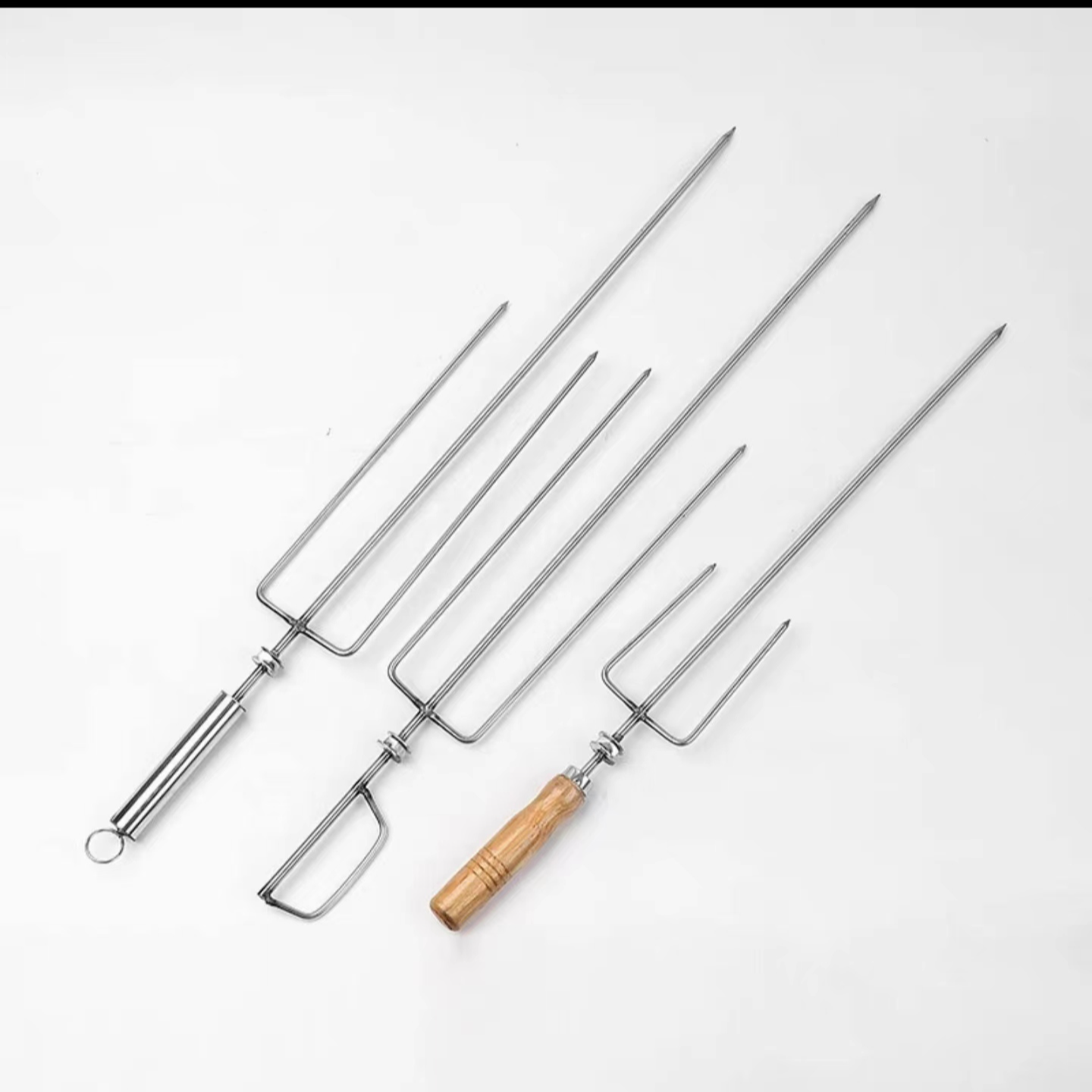 烤羊腿叉不锈钢签烤羊腿烤鸡烤兔烤羊排烤全羊叉加粗加长烧烤工具