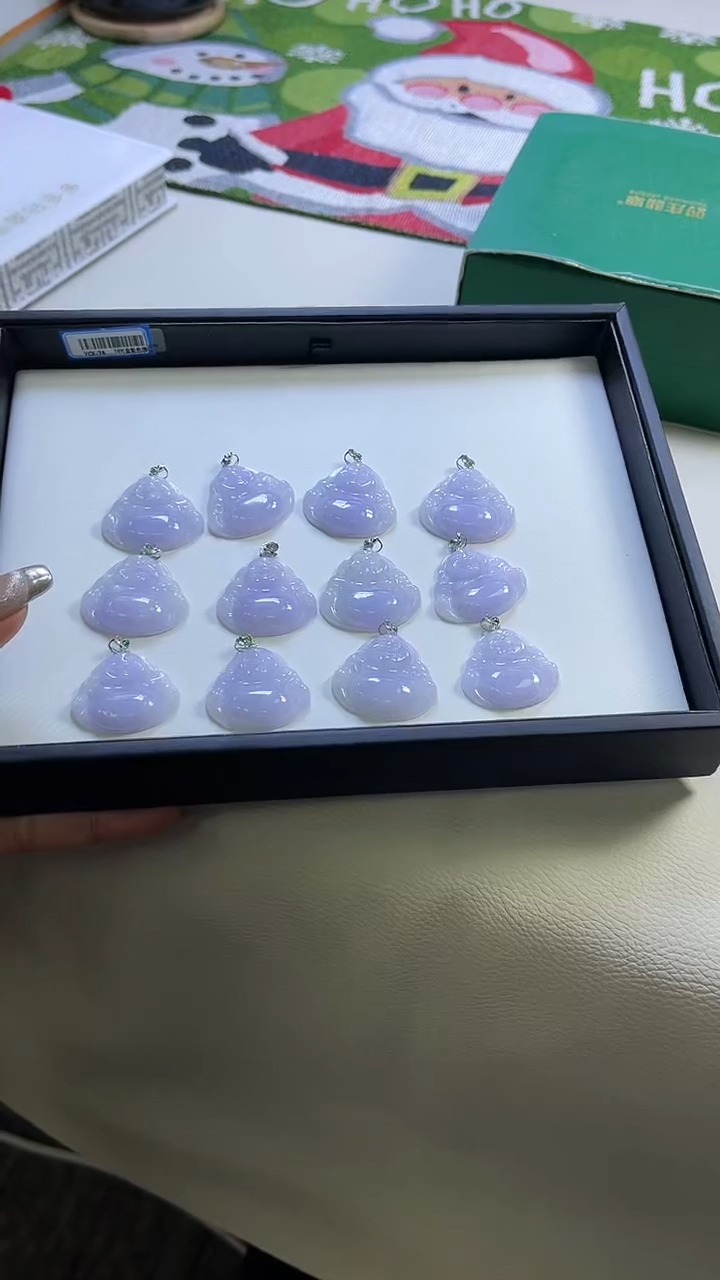 【闪购商品】翡翠颈饰18K金镶嵌YCX-76HF紫佛公多样性一个