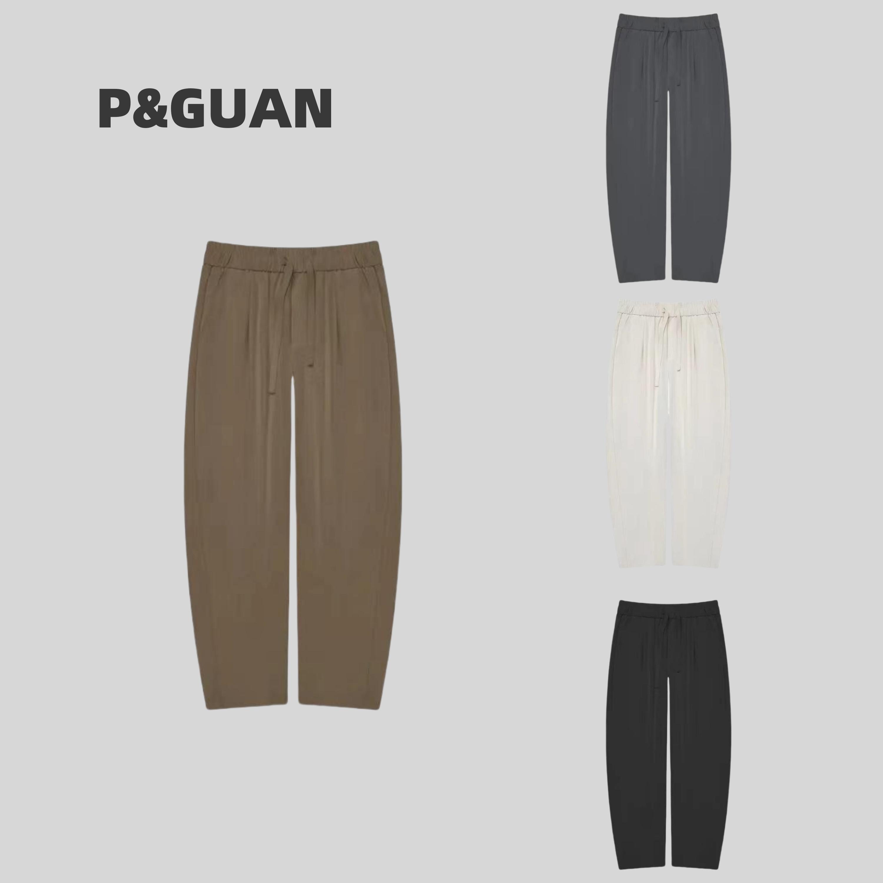 【夏季】新款情侣时尚运动百搭宽松纯色垂感薄款休闲西裤953