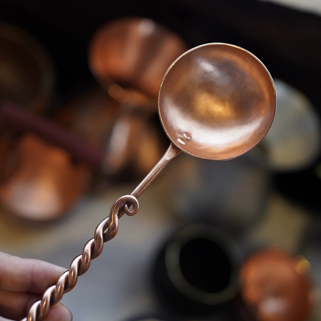 家用汤匙咖啡勺甜品勺西瓜勺铜勺勺子韩式