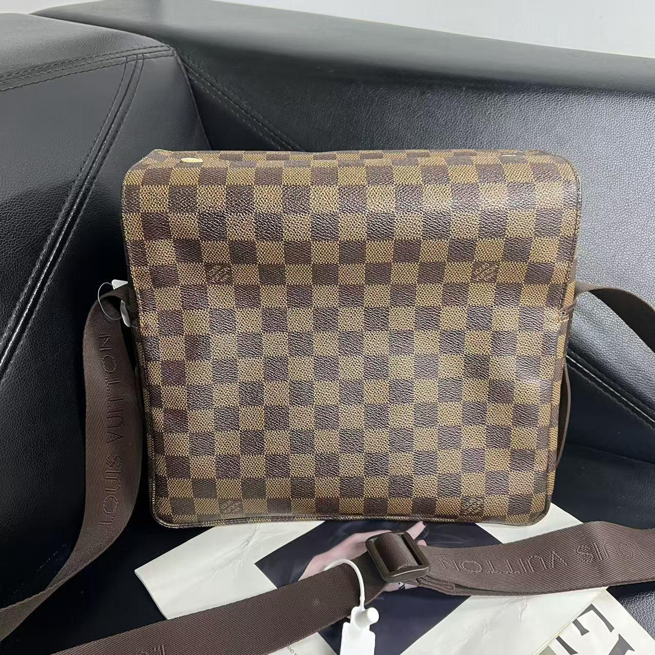 95新 LouisVuitton/路易威登 捐金沉珠/棋盘格斜挎包