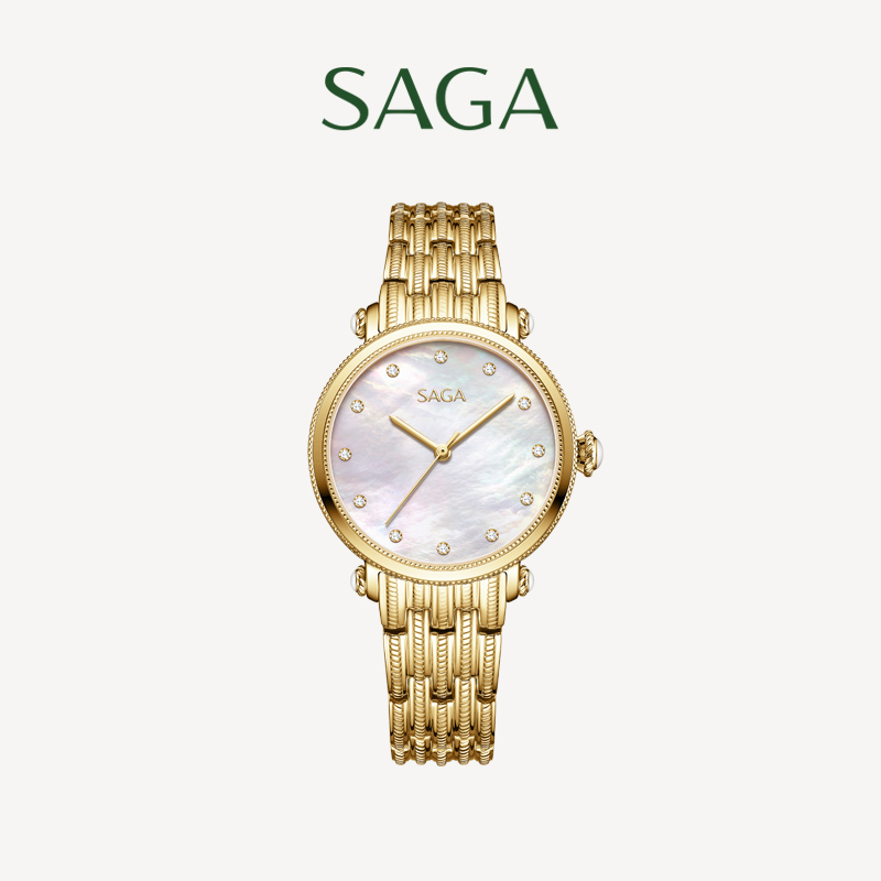 SAGA/世家雅致手表女款气质轻奢时尚百搭防水简约腕表