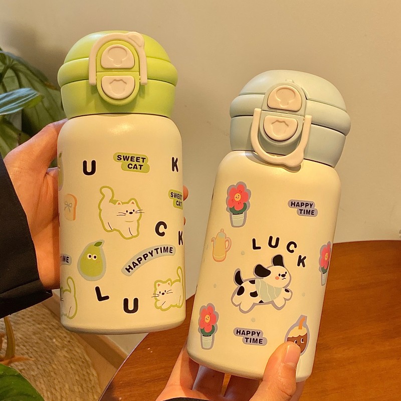 保温杯可爱网红大容量少女心便携防摔简约创意学生ins爆款韩式