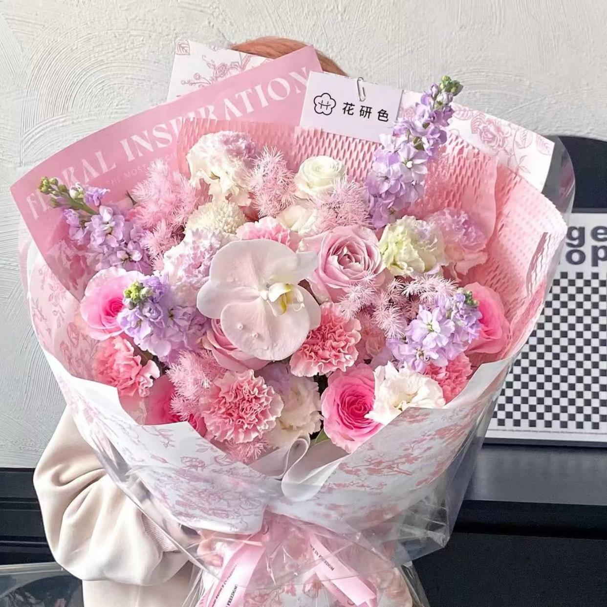 混搭花束送女朋友老婆闺蜜妈妈长辈生日节日全国同城鲜花店配送