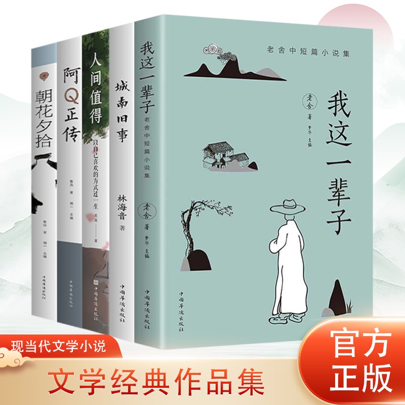 经典文学作品集我这一辈子城南旧事朝花夕拾阿Q