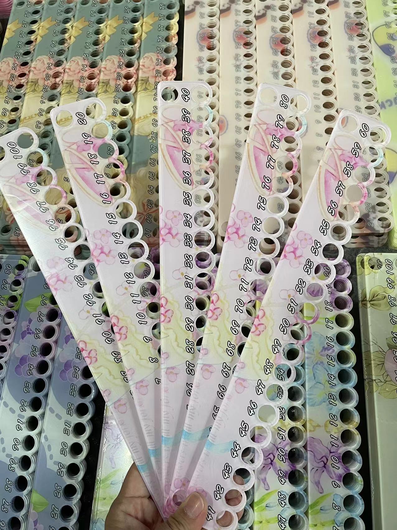 定制款 亚克力单边线板5个装1-100线位
