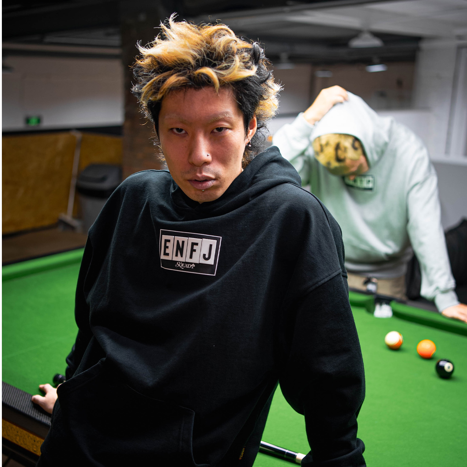 SUC群起攻司MBTI人格可替换魔术贴基础宽松男女情侣套头卫衣帽衫