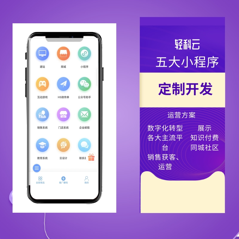 微信抖音支付宝快手百度小程序定制开发分销私域源码模板软件开发