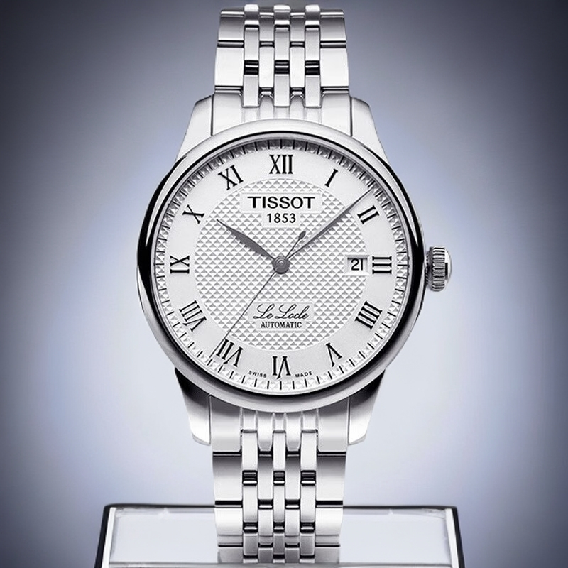 99新 Tissot/天梭 力洛克男士机械白盘/2824机芯/39.3mm机械表