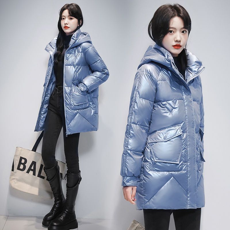 羽绒服2023新款正品爆款反季女士女款中长款可擦宽松外套免