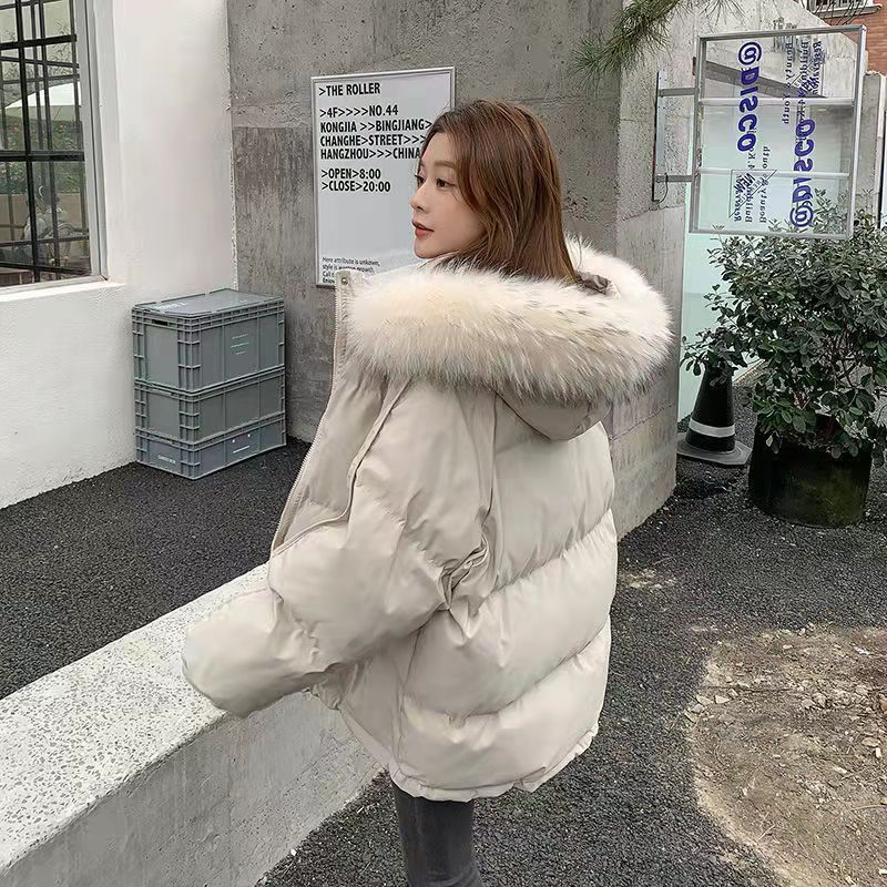 羽绒服2023新款正品爆款羽绒女士女款短款季厚袄宽松韩版面