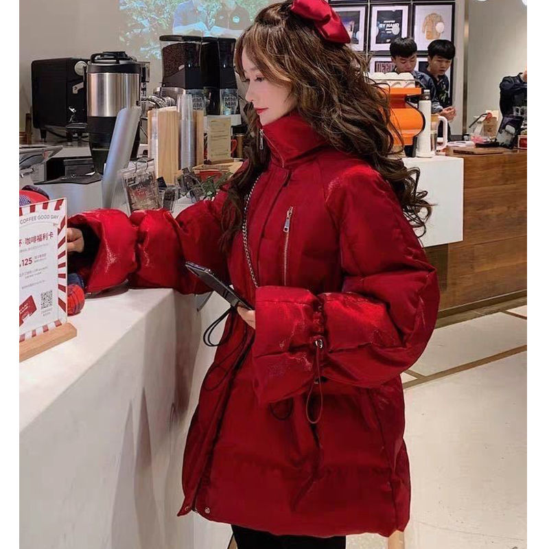 羽绒服2023新款正品爆款中长款羽绒女士女款装网红矮个子季