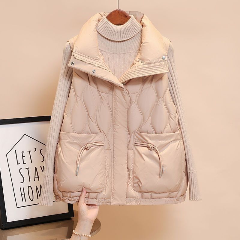 羽绒服2023新款正品爆款马甲新韩版羽绒女士女款短款坎肩加