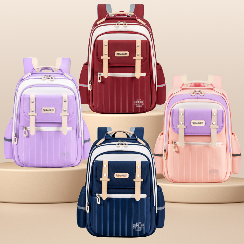 轻奢巴祺乐学生书包女生一三六年级护脊减负儿童书包小学大容量