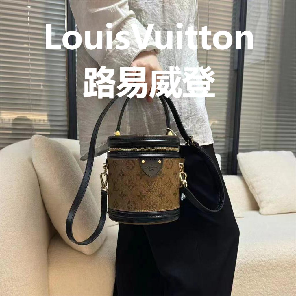 95新 LouisVuitton/路易威登 老花发财桶/甜甜精选/60653