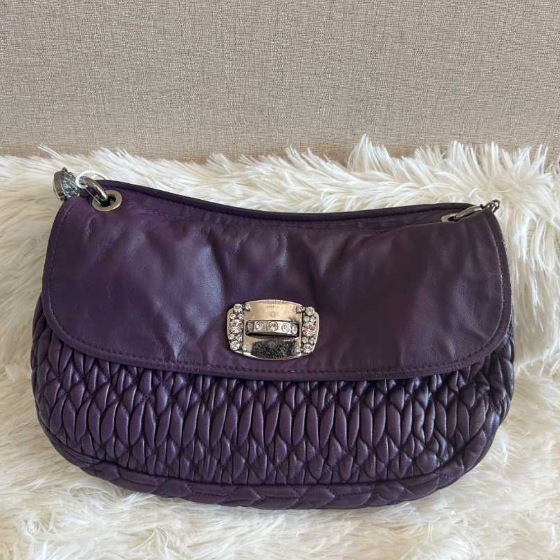 95新 MIU MIU/缪缪 斜跨单肩包/云海优选/54755
