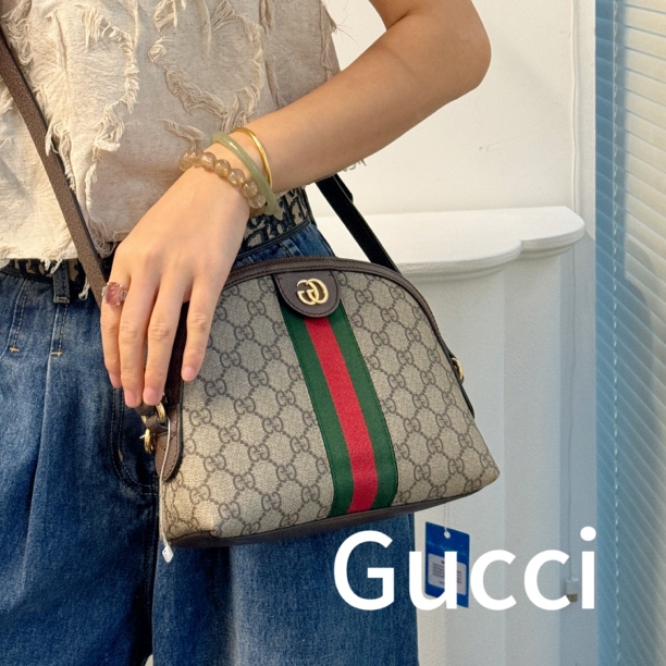 95新 GUCCI/古驰 老板娘 ophidia贝壳斜挎包 YY