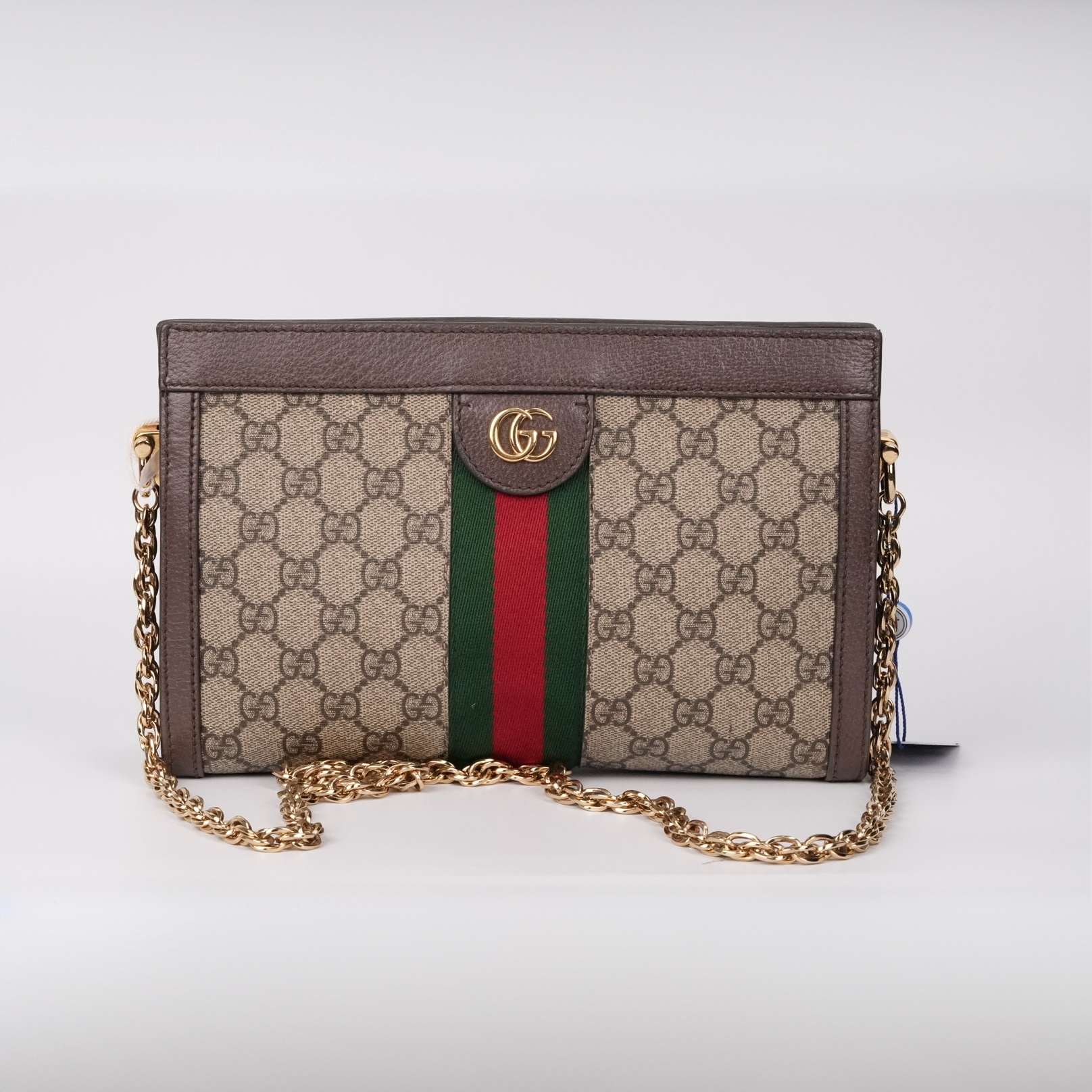 95新 GUCCI/古驰 老花op夹子包/云海优选