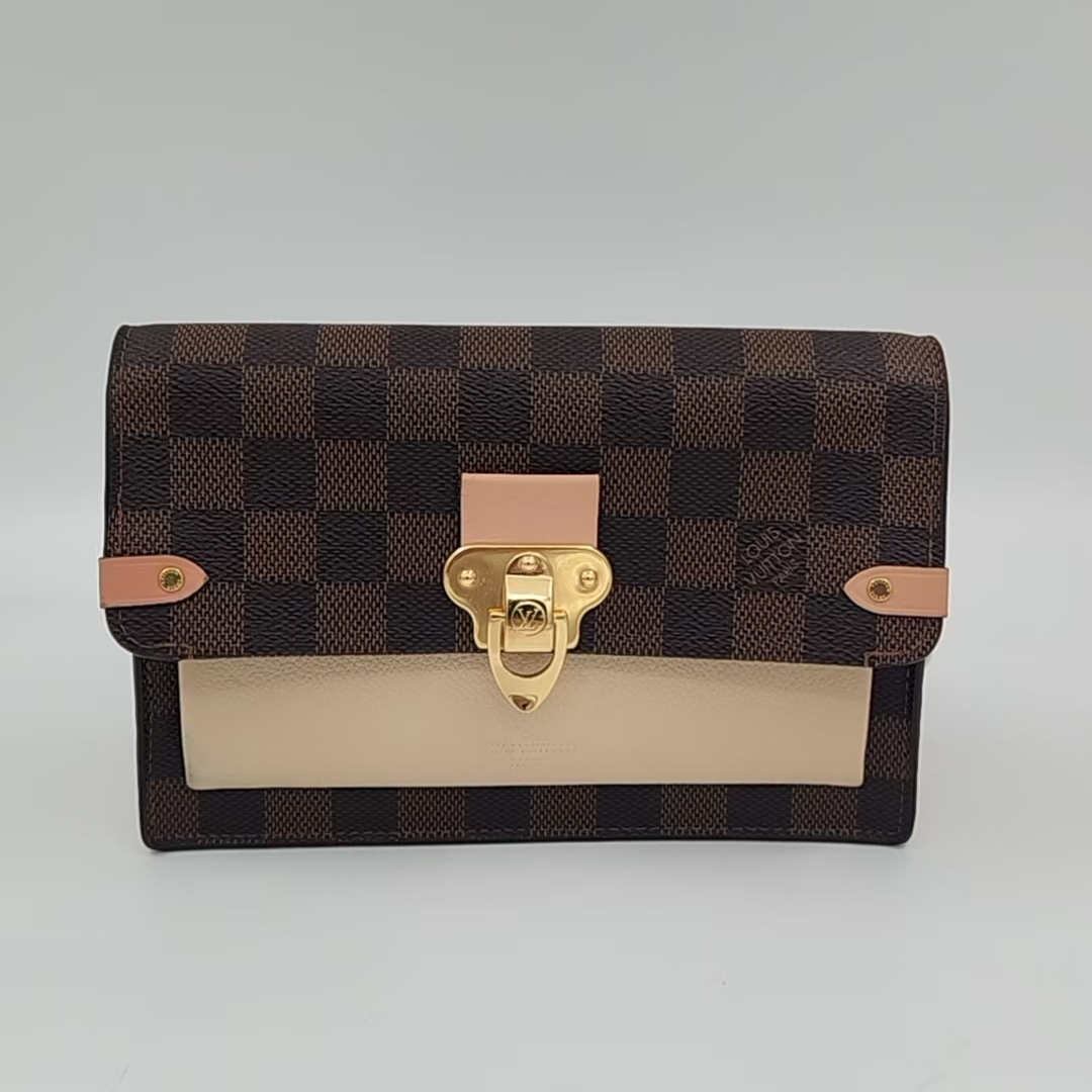 95新 LouisVuitton/路易威登 棋盘格vavin斜跨包/云海优选/62907