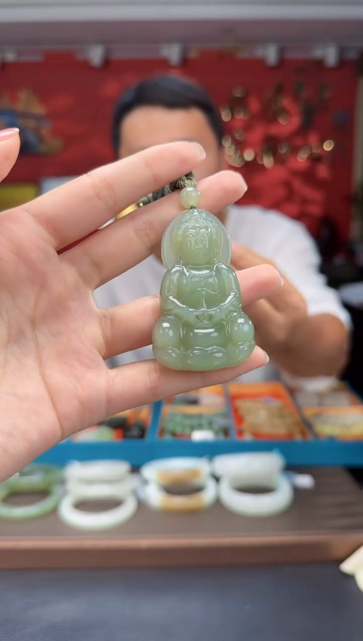 【闪购商品】和田玉颈饰未镶嵌高冰晴观音