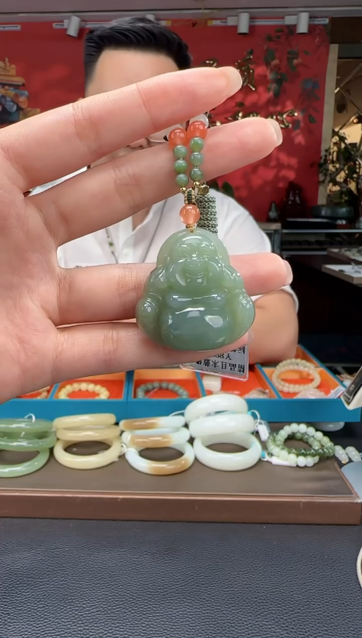 【闪购商品】和田玉颈饰未镶嵌且末蓝佛公