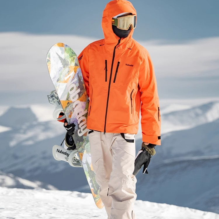 NOBADAY情侣男女MAX高端单板硬壳滑雪服3L压胶防风防水外套13023