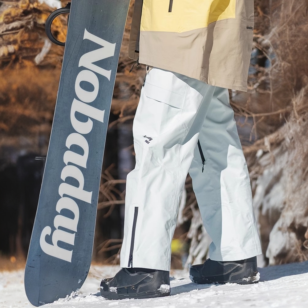 NOBADAY冬男女情侣单板双板MAX硬壳滑雪裤3L压胶防水透气14301