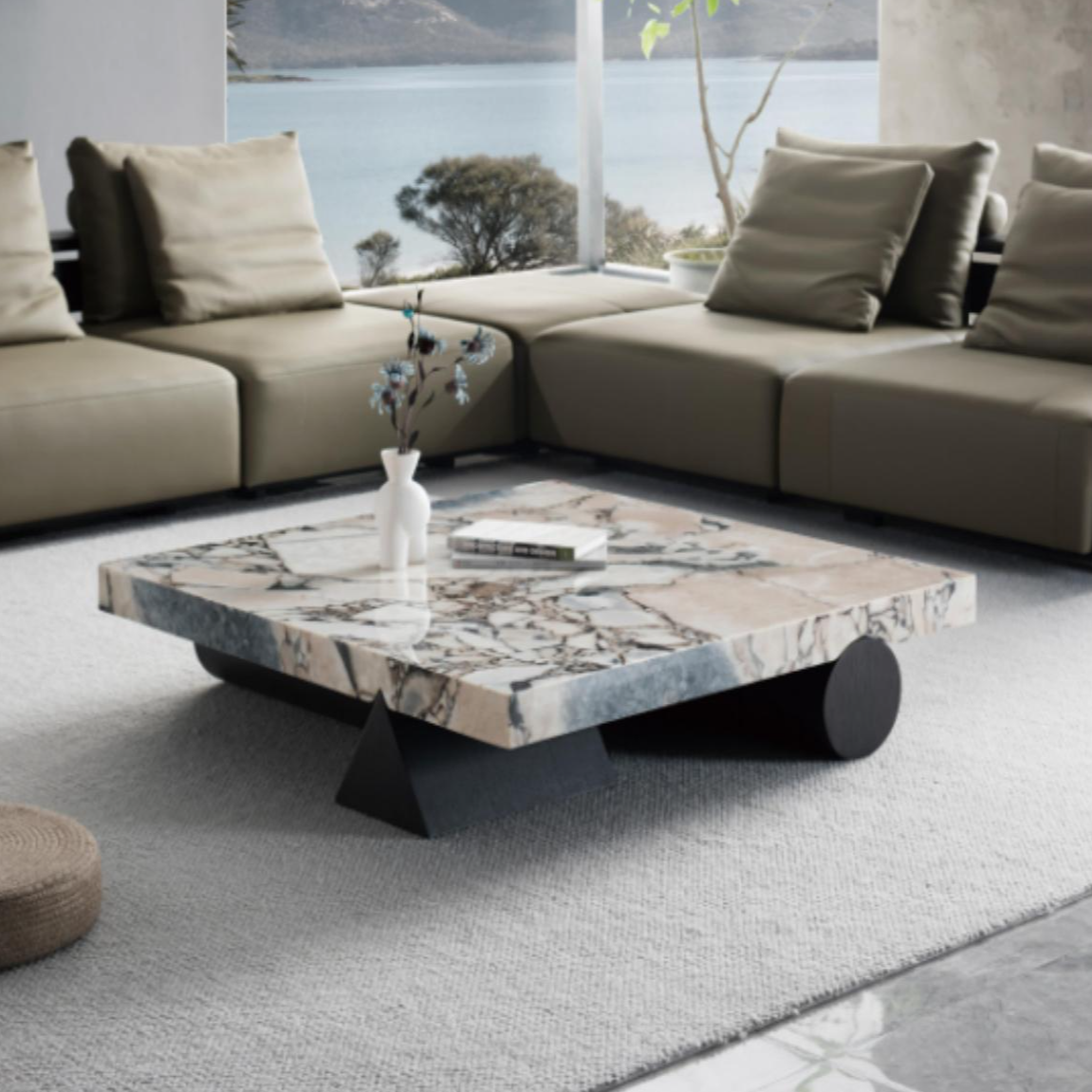 【西伯侯】意式轻奢异形客厅茶几现代极简高档家用茶几电视柜创意