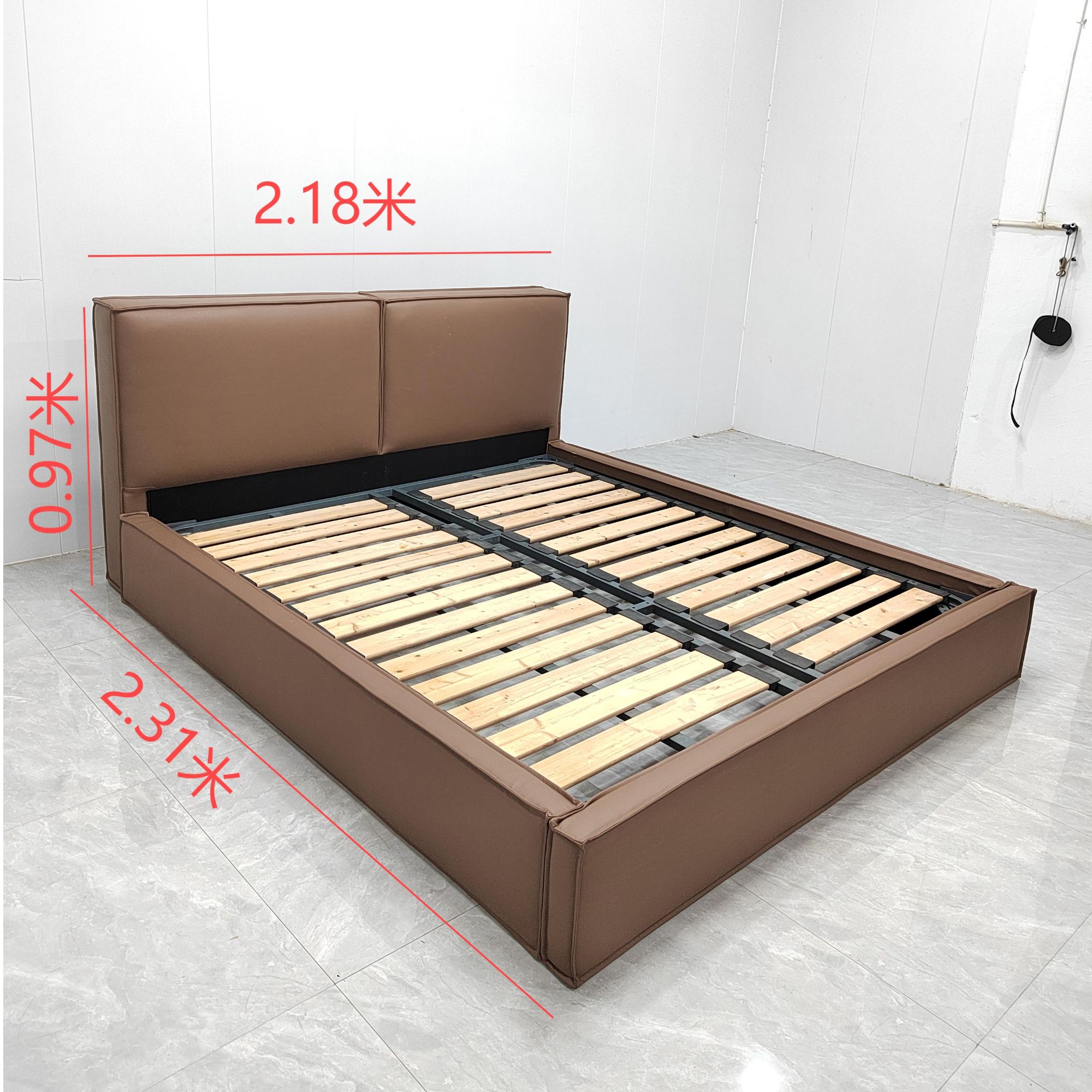 【西伯侯】豆腐块双人床意式极简设计师款次主卧大小户型别墅家用