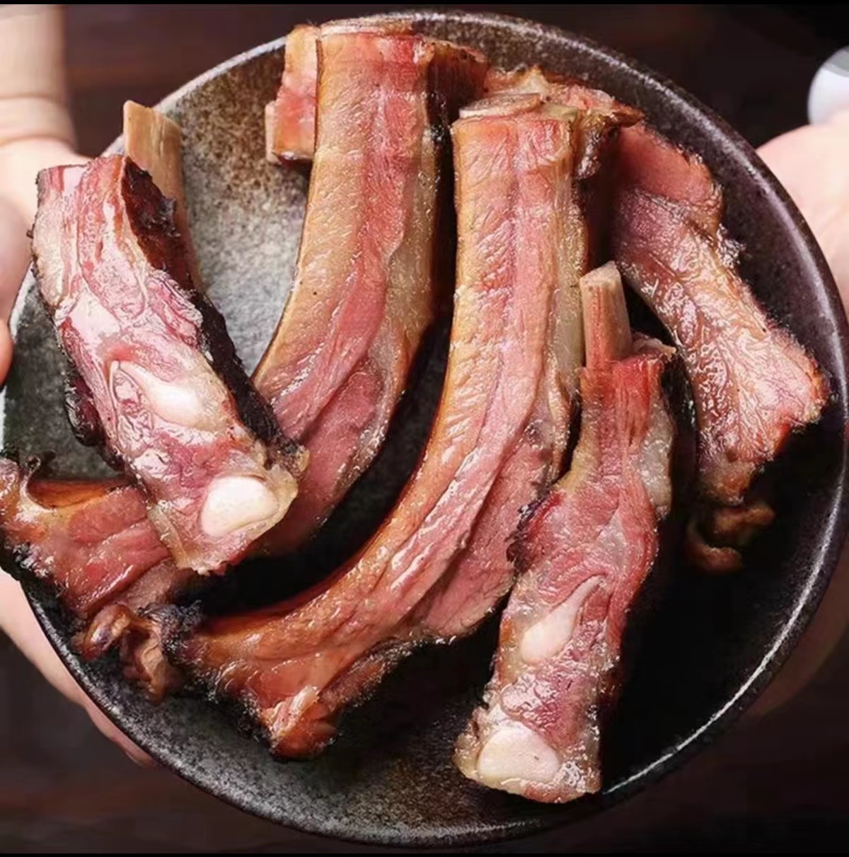 【正宗腊排骨3斤装】柴火烟熏腊排骨土猪腊香风味湖南特产腊排骨
