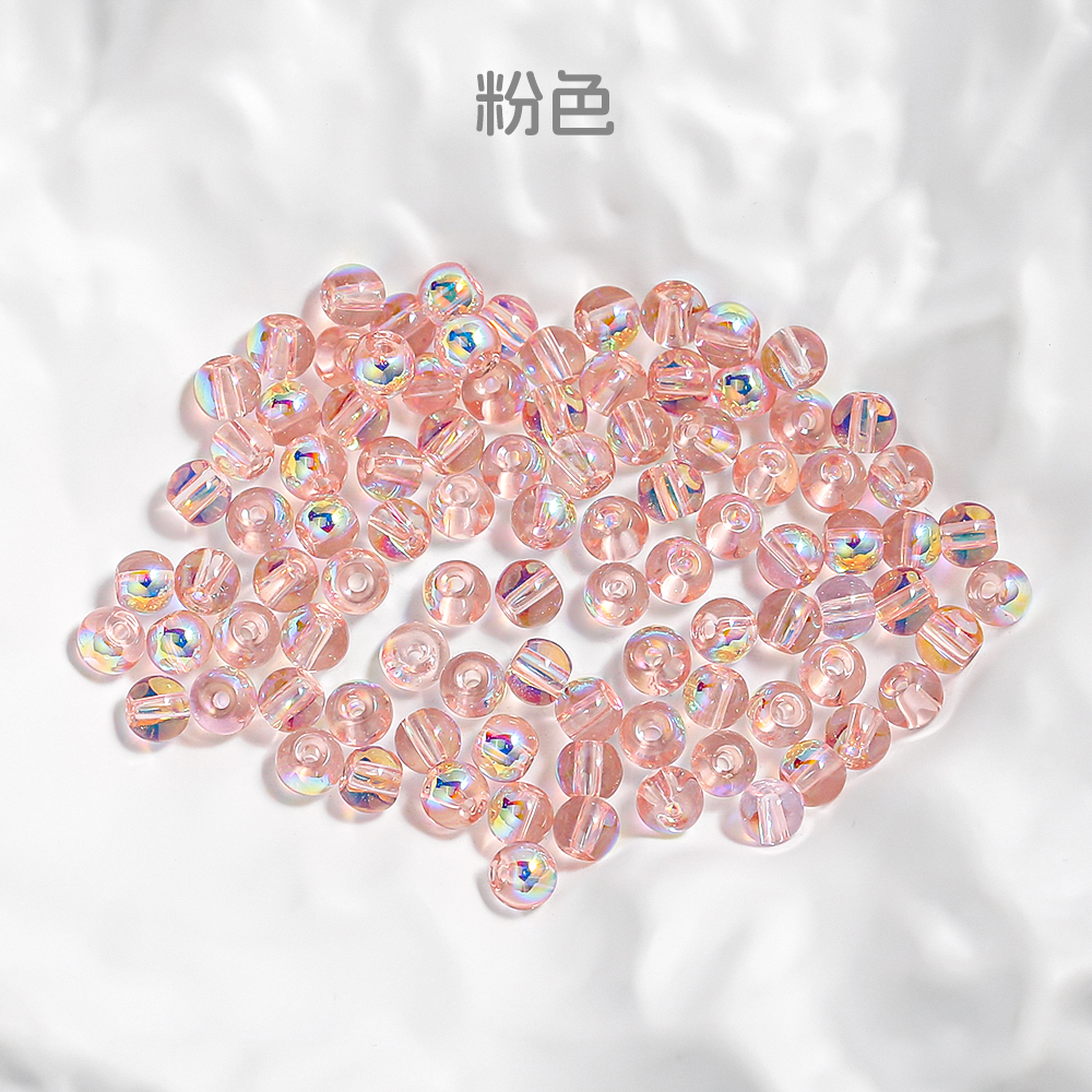 【海家】马贝晶晶圆珠4MM 散珠手工diy饰品配件