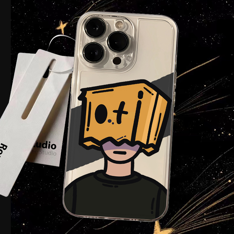 社恐男孩苹果iPhone15/14promax手机壳13/12软11/xs/7/8plus6防摔