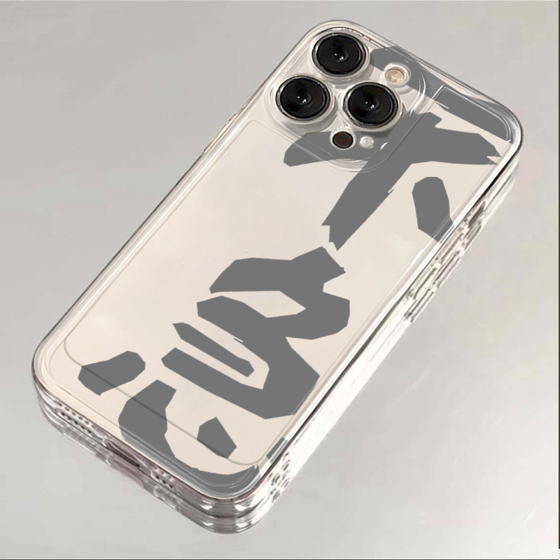 简约文字不急苹果14手机壳iPhone15pro透明13/12软11/8plus7xsmax
