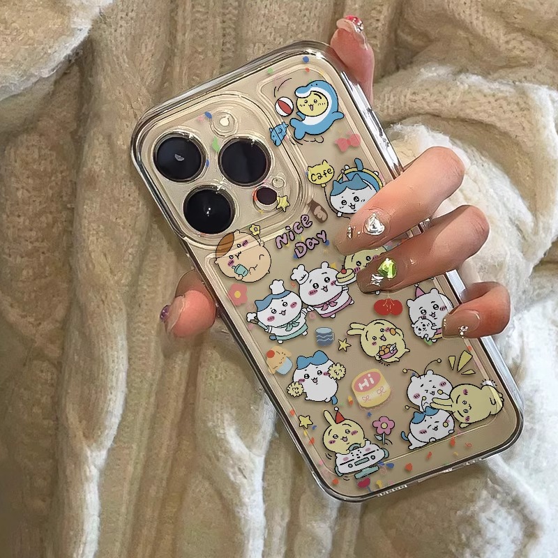 可爱卡通合集苹果14手机壳iPhone15pro透明13/12软11/8plus7xsmax
