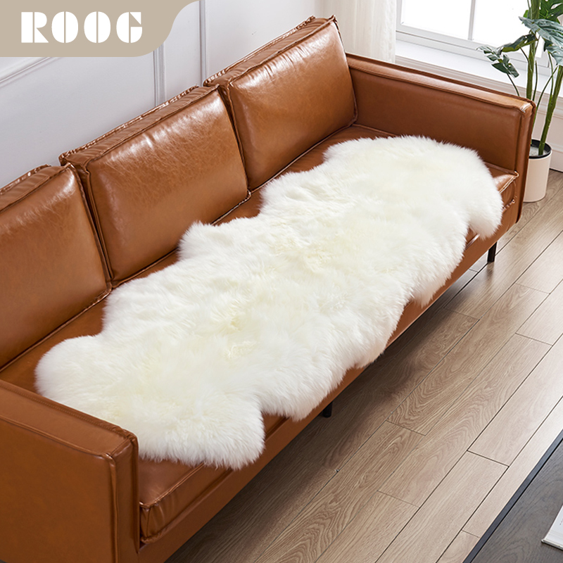 澳洲沙发垫飘窗垫澳洲进口皮毛一体沙发坐垫椅垫羊皮垫床边毯