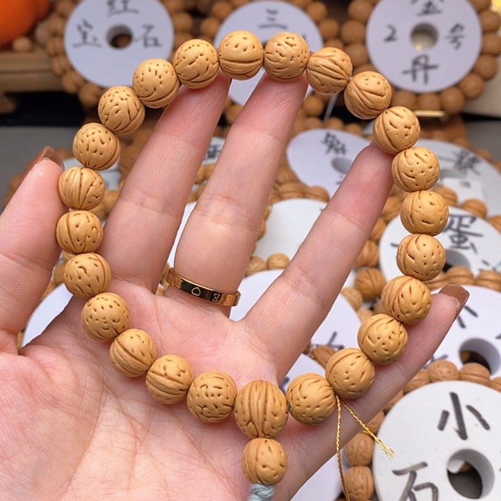 桃核手串温*金蝉子12ai手持误差0.5……