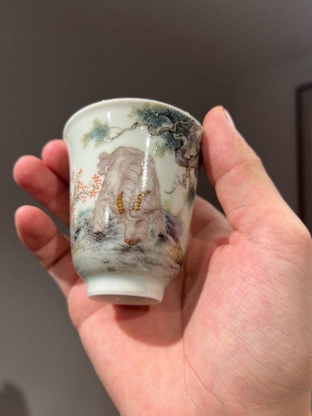 景德镇陶瓷十二生肖羊主人杯