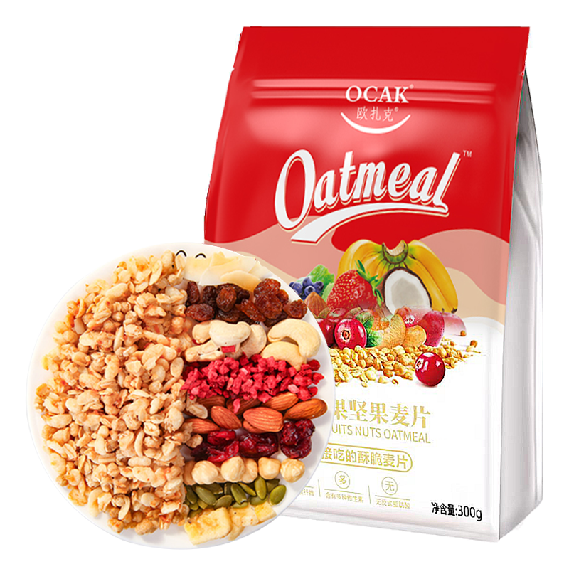 欧扎克50%水果坚果麦片300g
