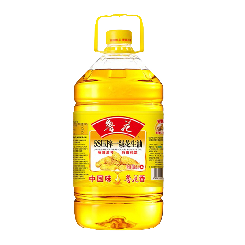 鲁花5S压榨一级花生油5L 食用油