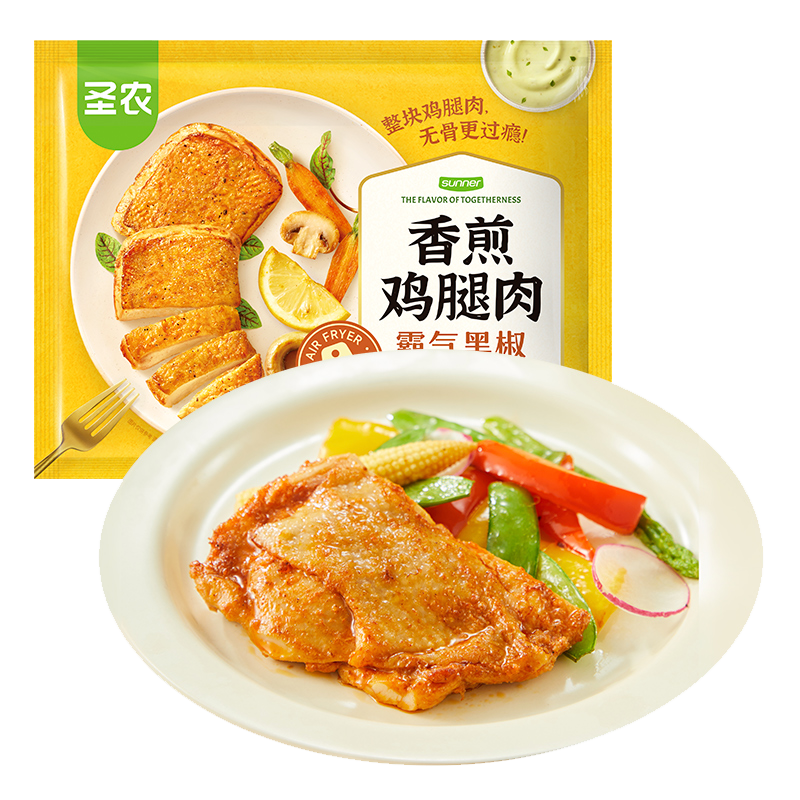 圣农霸气黑椒香煎鸡腿肉100g
