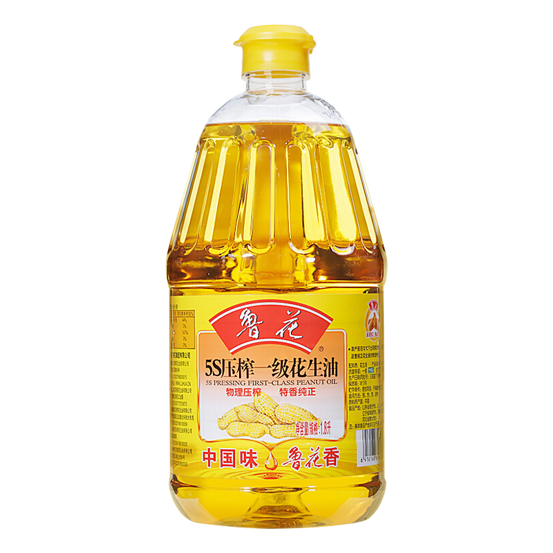 鲁花5S压榨一级花生油1.8L