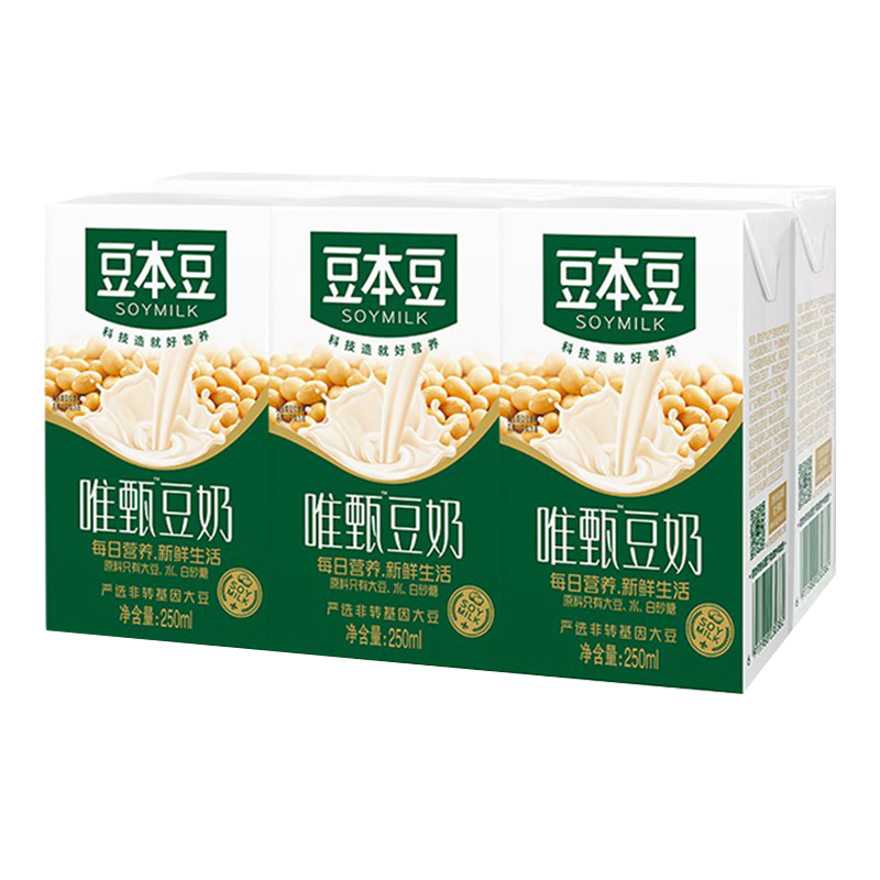 豆本豆唯甄原味豆奶250ml*6