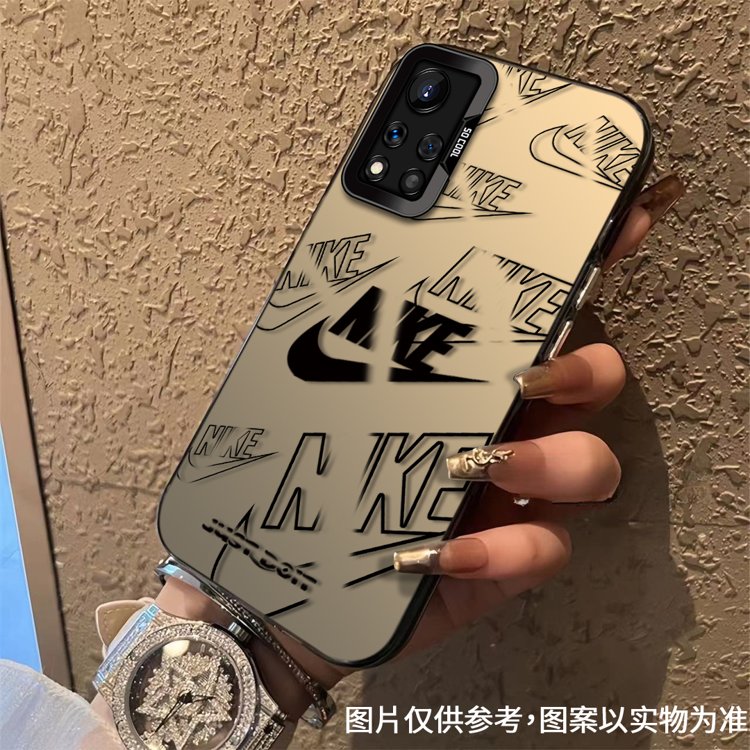 适用于【红米】NOTE11【5G】经典简约黑勾时尚潮牌全包防摔手机壳