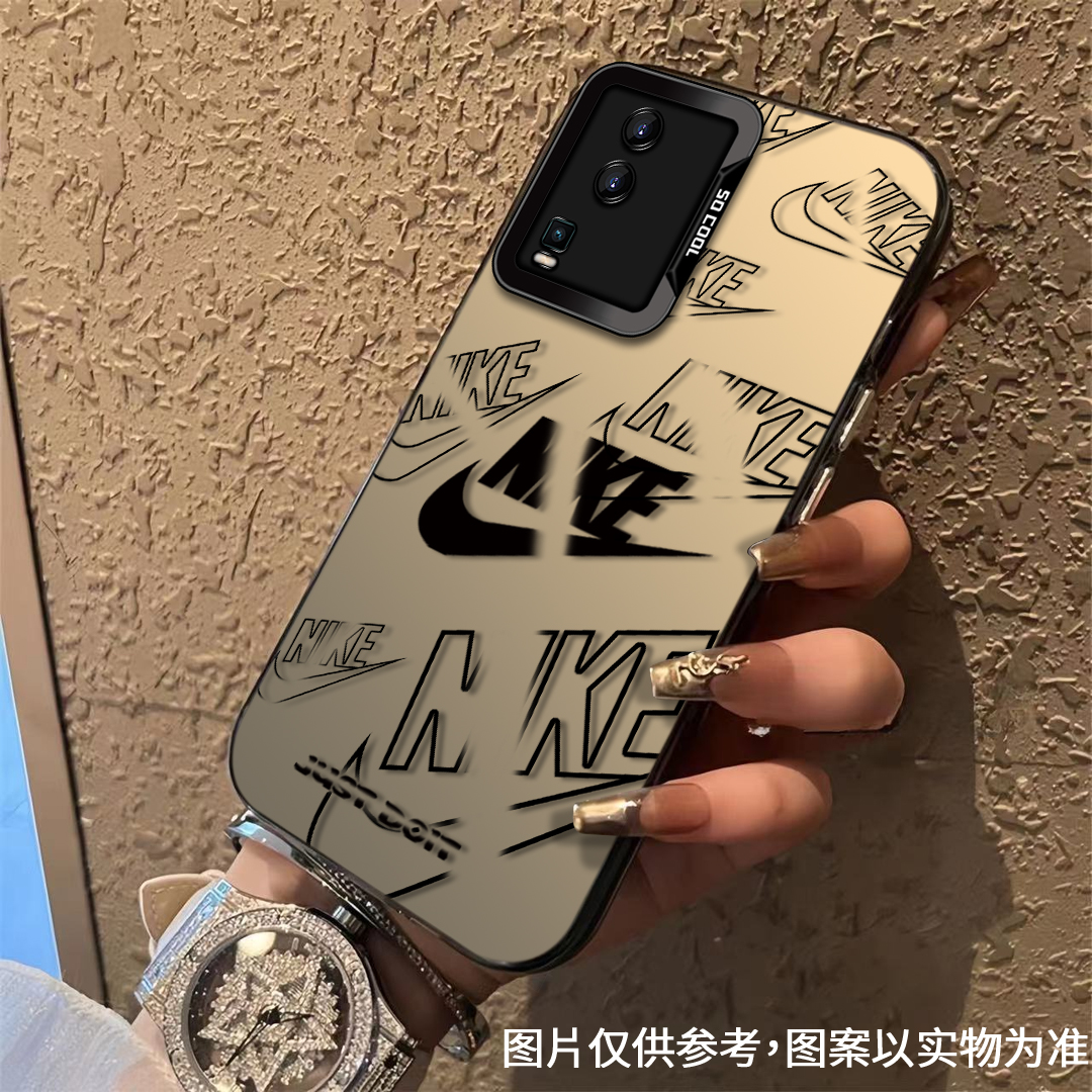 适用于【VIVO】IQOONEO7经典简约黑勾时尚潮牌全包防摔手机壳