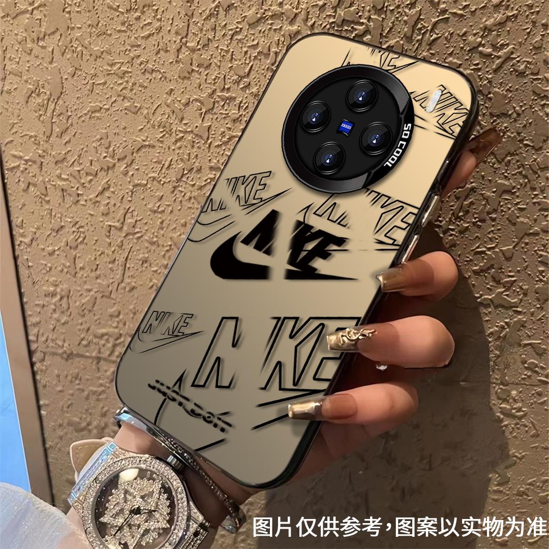 适用于【VIVO】X100PRO经典简约黑勾时尚潮牌全包防摔手机壳