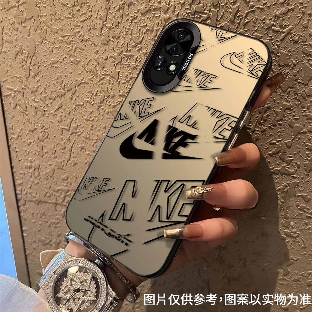 适用于【华为】Nova12经典简约黑勾时尚潮牌全包防摔手机壳